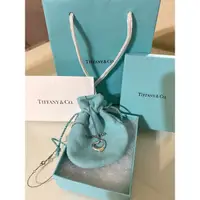 在飛比找蝦皮購物優惠-全配Tiffany&Co.蒂芬妮純銀項鍊 鏤空心型鍊墜