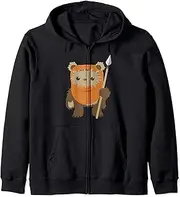 [STAR WARS] Ewok Cute Cartoon Portrait Zip Hoodie
