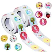 Spring Stickers for Kids in a Roll 12 Designs Flower Tree Spring Stickers 1000