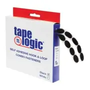 Tape Logic Hook and Loop Combo Packs 3/4" Black Dots (200 Dots)