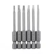 6 Pack 1/4 Inch Hex Shank Triangle Head Bit, S2 Steel Screwdriver Drill Set B...