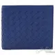 【全新出清 補12個】茱麗葉精品 BOTTEGA VENETA 113993 經典編織小羊皮八卡短夾.深藍現金價$8,800