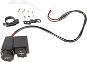 High Performance Motorcycle Phone With Cigarette Lighter Socket 42A Dual USB Port Voltage Display Suitable For Scooter Motorbike Voltmeter And Cigarette Lighter