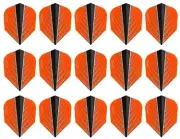 5 New Sets Harrows Quantum X Standard Dart Flights - Ships w/ Tracking - Orange