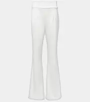 [Galvan] Galvan Bridal Sculpted satin flared pants AU 14 white