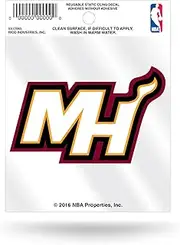 NBA Heat Static Cling Small-Secondary Sports Fan Home Decor, Multicolor, One Size