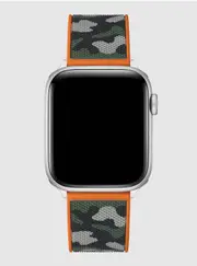 GUESS Men's Camo Silicone Apple Watch Strap