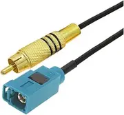 1PCS RG-174 RC Male to Fakra Z Male Connector Video Cable Tail Fiber Parking Reverse Rearview Camera Adapter Cable(RC M to Fakra Z F,10M)