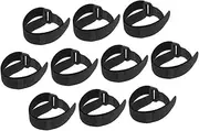 10pcs Yoga Mat Straps Cable Ties Twist Ties Cable Management Hook Wall Fastener Straps Holdonprety Cord Organizer Yoga Block Carrier Cord Wraps Holder Extention Cord Nylon Black