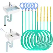 Drain Snake Hair Clog Remover 50in Unbreakable Metal 5 Pack