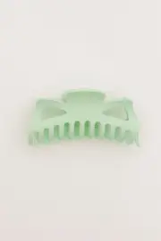 Green Large Matte Claw Clip