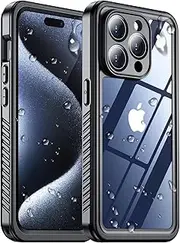Red2Fire 2023 Designed for iPhone 15 Pro Max Case Waterproof, [Built-in Screen Protector & Glass Camera Protector][Full Body Shockproof][IP68 Underwater][Dropproof] Phone 6.7''