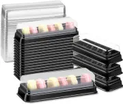 Macaron Boxes with Clear Lids Bulk Macaroon Container Macaroon Packaging Boxes w