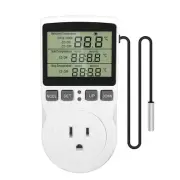 Digital Temperature Controller Thermostat Timer Socket Plug, 5 Modes, Heating...