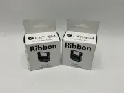 2 PK Lathem 1500E Time Clock Ribbon - Black Ink Ribbon Lathem 1500E Time Clock