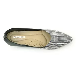 Material瑪特麗歐【全尺碼23-27】包鞋 MIT拼接尖頭楔型包鞋 T72156