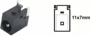 Plated RCA Panel Mount Female Circular Cable Connector 2.1mm DC Socket PCB Mo...
