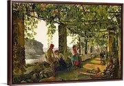 Paint by Numbers for Adults Kids Beginner Easy Drawing DIY Oil Canvas Painting Kits with Brushes Acrylic Pigment Arts Craft,Home Decorations — Verandah with Twisted Vines by Silvestr Shchedrin