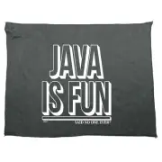Java Is Fun Snoe - Funny Novelty Sports Microfiber Towel Gift Gifts