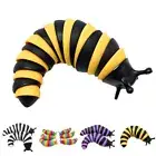 Rainbow Fidget Slug Toy Adult Anti Stress Sensory Articulated Anxiety Relief∝