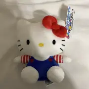 Hello Kitty and Friends Hello Kitty Plush American Patriotic BNWT