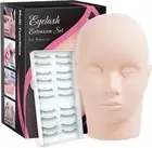 NEW Beauty Seven Eyelash Extension Starter Practice Kit Inc Mannequin and Lashes
