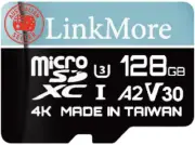 128GB Lite Micro SD Card, A2, UHS-I, U3, V30, Class 10 Compatible, Read Speed up