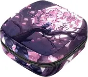 Sanitary Napkin Storage Bag,Period Bag,Pad Bag,Full Moon Night Owl Witch,Period Pouch