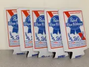 Pabst Blue Ribbon PBR Beer Koozie 24 oz Tall Can Cooler Coozie Lot of 5 Pack New
