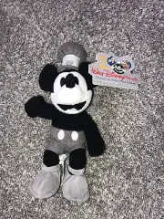 Disney Millennium Bean Bag Plush Steamboat Willie Mickey Mouse 2000 W Tag