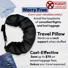 Stuff with Clothes Travel Neck Pillow Travel Storage Bag Outdoor