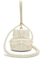 Simone Rocha Embellished Cake top Handle bag - Pearl ONE SIZE