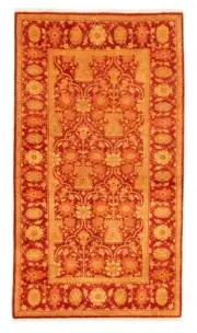 Vintage Hand-knotted Runner Rug 4'0" x 7'2" Traditional Wool Carpet