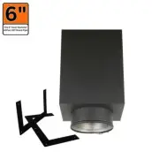 ALLFUEL HST Chimney Pipe 11" Vertical Double Headed Stainless Steel Multifuel