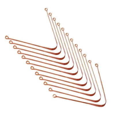 12 x Pure Copper Tongue Cleaner Scraper Oral Hygiene Bacteria Freshens Breath