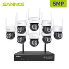 SANNCE 10CH NVR 5MP WiFi PTZ Home CCTV Security Camera System IP Monitor Outdoor