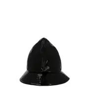 patent leather fisherman's hat 59,60 Black
