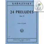 【鼎達文化】KABALEVSKY 卡巴列夫斯基 24 PRELUDES OP.38 FOR PIANO 原版譜