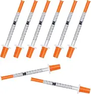 1ml Syringe with 29G 1/2"Needle,1cc 31 Gauge 12.7mm Individually Wrapped, Pack of 100
