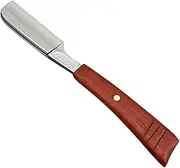 PAMINGONO Vintage Manual Razor Red Sandalwood Handle Beard Shaver Head Shaving Eyebrow Trimmer for Travel