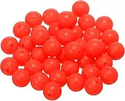 uxcell Fishing Beads Glow Soft Plastic Fishing Bait Eggs Lure Rigs Accessories, 12 mm Fit for Saltwater Freshwater - Round (500 Pack, Red)