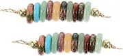 Abaodam 2pcs Chic Spacer Beads Strings for Jewelry Making DIY Necklace Bracelet DIY Supplies Smooth Polished Spacer Beads for DIY Crafts