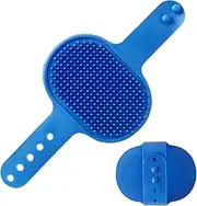 Pet Brush for Cat Grooming - Kitten Grooming Brush with Strap,Silicone Massaging Tool, Adjustable Comb Dry Wet Use for Large Small Medium Breeds Animals Care