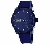 NEW Tommy Hilfiger Unisix Quartz Watch, Analog Display and Rubber Strap 1791381