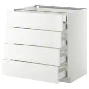METOD base cb 4 frnts/2 low/3 md drwrs, white Maximera/Ringhult white, 80x60x80 cm