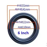 151 mm Speaker Surrounder Rubber Woofer Edge For 6" 6 IN/INCH Speaker