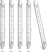 Luxvista Halogen R7S Linear Bulbs 118mm 230W Dimmable, Warm White 2800K, Pack of 5