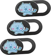 BRIGHTFUFU 3PCS Webcam Cover Slide Ultra Thin Privacy Protectors for Laptop Tablet Computer Easy Install Design Present for Family Friends
