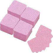 300 Pcs Lint Free Wipes for Nails, Lint Free Wipes Polish Pads UV Gel Absorbent Remover Wipes Meltblown for Clean DIY Nail Art,Salon Essential for Professional & Home Use,Pink