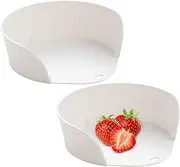 Food Prep Bowls - 2 Pack Cutting Board Prep Bowls,Cooking Accessories, Vegetable Plate, Meal Containers, Storage Organizer for Home Camping Picnic